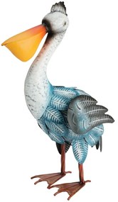 Záhradná kovová figúrka Pelican, 41 cm, viacfarebná