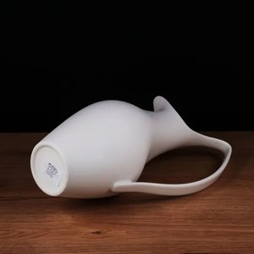 Biela keramická váza 33x17x19 cm