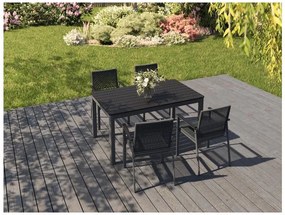 Livarno home Záhradný stôl Miami + Záhradná stolička Miami, 4 kusy  (800008477)