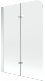 Mexen FELIX, vaňová zástena, 2-krídlová, 80 x 140 cm, chróm-transparentná, 890-080-002-01-00