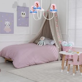 Detský luster na tyči OCTOPUS 3xE14/40W/230V