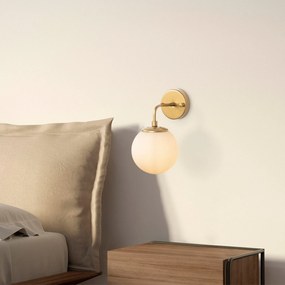 Nástěnná lampa Horn II zlatá