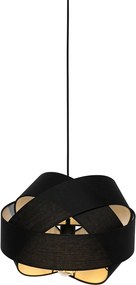 Moderné závesné svietidlo čierne - Cloth