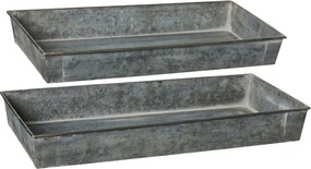 Ib Laursen Kovová tácka Urban Garden Oblong Menšia