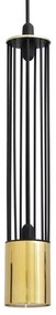 LED Luster na lanku BARS 3xGU10/4,8W/230V čierna/zlatá