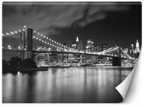Gario Fototapeta Brooklynský most v noci, New York Materiál: Vliesová, Rozmery: 200 x 140 cm