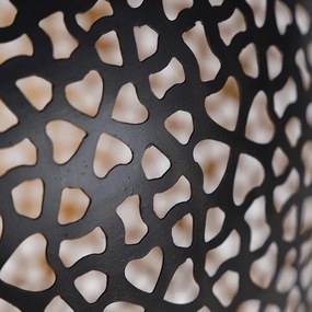 Orientálne závesné svietidlo čierne so zlatom 45 cm - Radiante