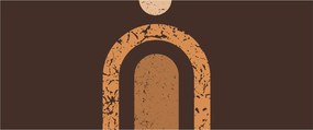 Obraz - Oranžové oblúky N⁰3 (120x50 cm)