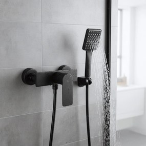Rea Urban, sprchová batéria s bodovou ručnou sprchovou sadou, čierna, REA-B9909