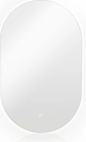 Noela Oválne zrkadlo s LED podsvietením OVELIA
