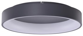 Moderné LED stropné svietidlo Solvent R 110 sivé s diaľkovým ovládačom
