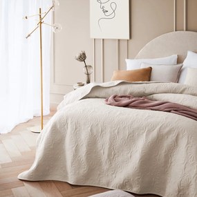 Dekorstudio Elegantný prehoz na posteľ LEILA v krémovej farbe Rozmer prehozu (šírka x dĺžka): 170x210cm