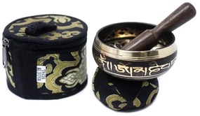 Tibetská spievajúca miska - darčeková sada Farba: Čierna
