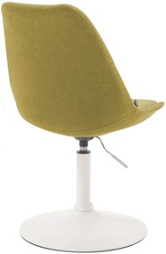 Stolička Maverick W - látka, podnož kov biela matná - Zelená