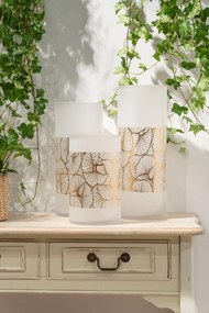 Dekoračná váza LUNA 15x25 cm biela