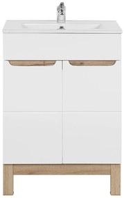 Kúpeľňová stojaci skrinka pod umývadlo BALI biela 60 cm