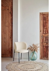 Biele čalúnené jedálenské kreslá v súprave 2 ks Mogi – Teulat