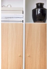 Biela knižnica v dekore duba 176x199 cm Mistral - Hammel Furniture
