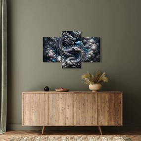 Obraz – Drak v dyme (90x60 cm)