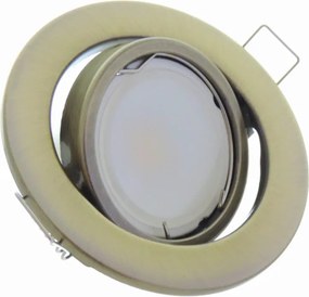 Halogenové stropníe svietidlo mosazné - pohyblivé pro patice GU10