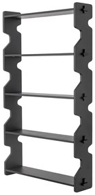 Čierna knižnica z borovicového dreva 84x140x20 cm Savoya – Bloomingville