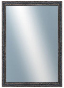 DANTIK - Zrkadlo v rámu, rozmer s rámom 50x70 cm z lišty LYON čierna (2705)
