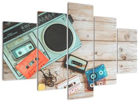 Obraz - Retro rádio (150x105 cm)