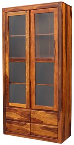 furniture-nabytek.cz - Vitrína presklená z masívu palisander 100x200x45
