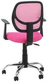 Kancelárske kreslo NOPE so sieťovinou mesh ružové