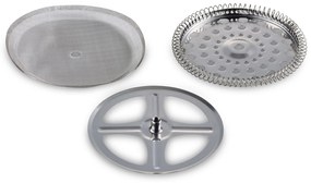 Kanvica french press 800 ml, 6 šálok, strieborná