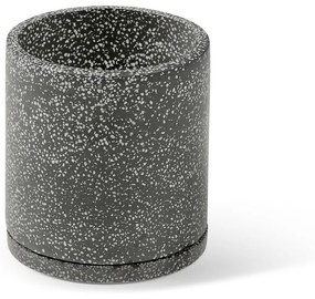 Súprava 2 tmavosivých kvetináčov Bonami Selection Terrazzo, ø 26 cm