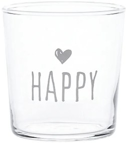 Sklenený pohár Happy