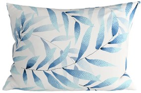 Sada 2 ks dekoračných obliečok na vankúš z mikrovlákna KOVENDI 50x70 cm, modro-biela