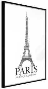 Plagát v ráme - Eiffel Tower