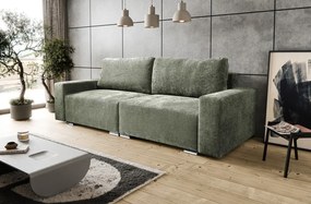 Rozkladacia pohovka Anafi, machovo - zelená látka