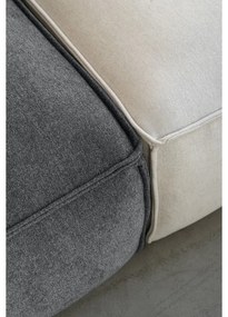 Sivý modul pohovky (pravý roh) Flex Felix – Miuform