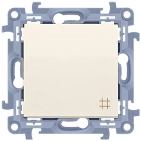 Krížový vypínač krémový CW7.01/41