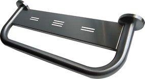 Bemeta Design HELP: Madlo, 500 mm, s poličkou, s krytkou, nerez, mat - 301100572