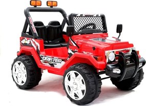 LEAN CARS Elektrické autíčko Jeep S618 EVA, červené