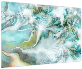 Obraz - Maľba abstraktných vzorov (90x60 cm)