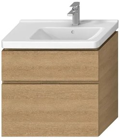 Kúpeľňová skrinka pod umývadlo Jika Cubito 74x42,6x68,3 cm dub H40J4254045191