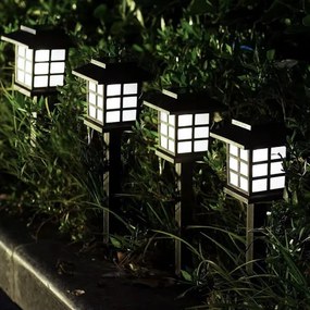 Solárna záhradná lampa - 6 kusov