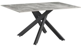 Tempo Kondela Jedálenský stôl, svetlosivá/čierna, 160x90 cm, ZENOS