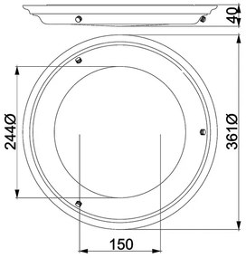 Elstead WELLAND-F-PB - LED stropné svietidlo WELLAND LED/25W/230V 3000K zlaté