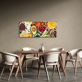 Obraz - Zdravé potraviny (120x50 cm)