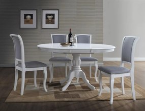 Jedálenský rozkladací stôl Olivia 106/141 cm biely