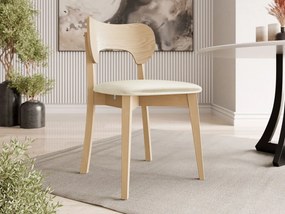 Čalúnená jedálenská stolička KT64, Dostupné poťahy: Magic Velvet 2205, Farby: czarny