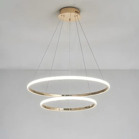 Toolight Toolight, LED závesné osvetlenie 40/60cm, 61W, 3000K, LHJ007-CP2, zlatá, OSW-60004