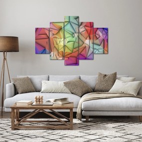Obraz - Polygonálna abstrakcia (150x105 cm)
