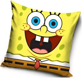 Vankúš vysmiaty SpongeBob - 40 x 40 cm